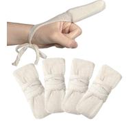 Vendas tubulares para dedos de 8,5 x 3 cm, protección de dedos transpirable para el cuidado de heridas, 4 unidades