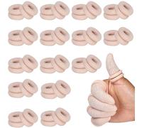 Vendas tubulares para dedos para el pulgar, 30 unidades, de algodón, protectores elásticos para esguinces, deportes, cocina, jardinería, trabajo