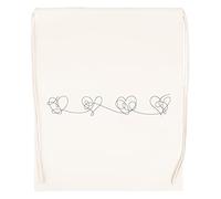 Vendax Ámate A Ti Mismo Responde Corazones Beige Bolsa De Gimnasio con Cordón Drawstring Gym Bag Backpack