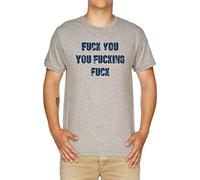 Vendax Fuck You You Fucking Fuck - Lip Camiseta Hombre Gris