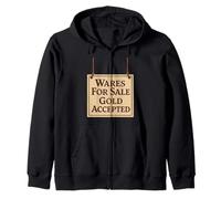 Vendedor de REN Faire Equipo de Feria de Fantasía Merchant Renaissance Sudadera con Capucha