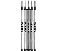 Vendedor del Reino Unido - 5 recambios de tinta negra para bolígrafos Rollerball para bolígrafos Montblanc, color 5 BLACK INK REFILLS