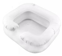 Vendedor del Reino Unido | Lavabo inflable | Bomba gratis | Ayuda de baño para champú | Lavar el cabello en la cama tazón para soplar