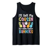 Venderé a mi Primo por Algunos conejitos de Pascua Niño Niña Camiseta sin Mangas
