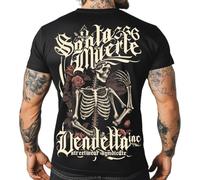 Vendetta Inc. Shirt Skull Saints - Camiseta de calle para hombre, diseño de Santa Muerte, color negro, VD-1289 - S a 5XL, Negro , L