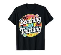 Vendimia Playa No Enseñar Vacaciones de Verano Regalo Profesor Camiseta