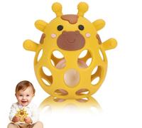 Venditer Juguetes Montessori Bebes 0-3-6-12 Meses Educativos, Juguete de pelota para bebé, Juguetes Bebes 1 año, Juguetes Sensoriales Bebe Sonajero Regalo Amarillo de jirafa