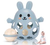 Venditer Juguetes Montessori Bebes 0-3-6-12 Meses Educativos, Juguete de pelota para bebé, Juguetes Bebes 1 año, Juguetes Sensoriales Bebe Sonajero Azul