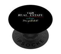 Vendo bienes raíces y sí, soy bueno en eso Agentes inmobiliarios PopSockets PopGrip Adhesivo