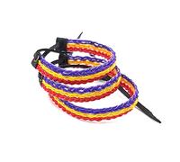 Vendopoli Pack 3 Pulseras Bandera Republicana Republica Anudada Talla Unica Adaptable Pulsera trenzda hilo y cuero colores bandera republica