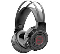 Vendopolis Auriculares Gaming GH-713 Negro Auriculares Gaming con Micrófono omnidireccional, Altavoz de 40 mm, Laterales con retroiluminación automática en 7 Colores