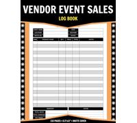 Vendor Event Sales Log Book: Fairs And Craft Shows Record Book To Track Your Income | 110 Pages - 8.5"x11"