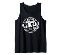 Venecia con gondolero Italia Carnaval Recuerdo Vintage Camiseta sin Mangas