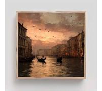 Venecia Diamond Painting Adultos, Paisaje Cuadros de Diamantes, 5D Puzzle Diamantes Cuadros en Punto de Cruz Diamond Art Painting Kit, Hobby Ccreativi Adulti, Decoración Pared Hogar 100x100cm cd5-d35