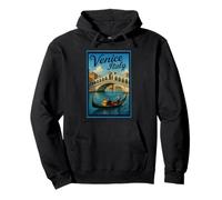 Venecia Italia 50's Vintage Travel Tourist Poster Art Graphic Sudadera con Capucha