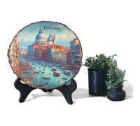 Venecia Italia - Placa de pared romántica de madera ideal para los amantes de los canales y los viajes italianos