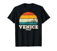 Venecia Italia Retro Atardecer Venecia Viajes Camiseta