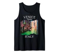 Venecia Italia Souvenir Gondolier Barcos Viajes Italiano Mujeres Camiseta sin Mangas