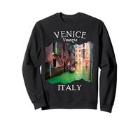 Venecia Italia Souvenir Gondolier Barcos Viajes Italiano Mujeres Sudadera