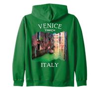 Venecia Italia Souvenir Gondolier Barcos Viajes Italiano Mujeres Sudadera con Capucha