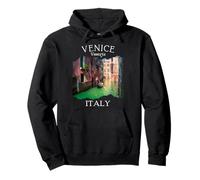 Venecia Italia Souvenir Gondolier Barcos Viajes Italiano Mujeres Sudadera con Capucha