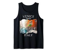 Venecia Italia Souvenir Vintage Europea Viajes Italianos Mujeres Camiseta sin Mangas