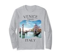 Venecia Italia Souvenir Vintage Europea Viajes Italianos Mujeres Manga Larga