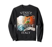 Venecia Italia Souvenir Vintage Europea Viajes Italianos Mujeres Sudadera