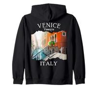 Venecia Italia Souvenir Vintage Europea Viajes Italianos Mujeres Sudadera con Capucha