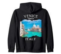 Venecia Italia Souvenir Vintage Europea Viajes Italianos Mujeres Sudadera con Capucha