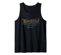 Venecia Italia Viaje Souvenir Panorama City Monumento Regalo Camiseta sin Mangas