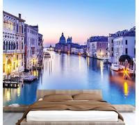 Venecia La Ciudad Del Agua. Papel Pintado 366 x 254 3D Lago Mural de pared Fotomurales Tejido No Tejido Fuera De La Ventana Papel Tapiz Grande Murales Fotográfico Moderno Decoración de Paredes W-105