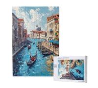 Venecia Puzzle 120 Piezas,Grande Rompecabezas Adultos de Madera,Paisaje Puzzles Juegos Divertidos/Relajantes/Desafiantes para Adultos y Principiantes,como Regalo para Amigos y Seres Queridos M-1902