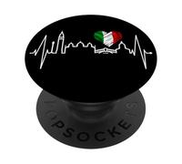 Venecia Skyline Latido del Corazón Italia Amo Venezia PopSockets PopGrip Adhesivo