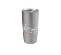 Venecia Skyline Latido del Corazón Italia Amo Venezia Vaso térmico de acero inoxidable de doble pared