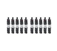 VENEKA 10 conectores solares con diodo impermeable PV conector DC1000V 20A IP67 PPO macho hembra conector enchufe