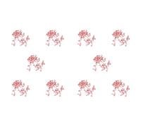 VENEKA 1000 palitos navideños hechos a mano rojo y blanco en miniatura, casa de muñecas, decoración para la casa, bastón de arcilla, aproximadamente 3,2 x 1 cm