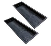 VENEKA 2 moldes de madera de imitación para hacer caminos, pavimento, cemento, ladrillo, pavimento, carretera, hormigón