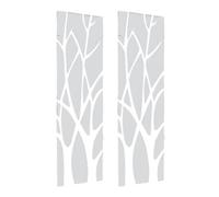 VENEKA 2 pegatinas de pared para espejo de árbol 3D acrílico extraíble DIY calcomanía de arte decoración 100 x 28 cm