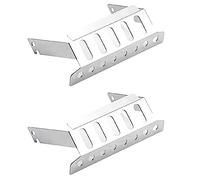 VENEKA 2X Placa Protectora Frontal de Armadura de Chasis de Acero Inoxidable para MN D90 D99 MN99S 1/12 RC Coche Piezas de Actualización