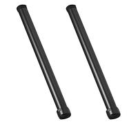 VENEKA 2X Tubo Extensor de Ducha Negra Tubo Mezclador de Ducha de 30 cm de Longitud Tubos de Ducha de Latón Baño