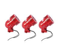 VENEKA 3 alarmas de sirena de aire impulsadas por motor de metal rojo CA 220 V