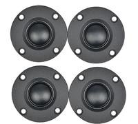 VENEKA 4 Piezas Tweeter 1,5 Pulgadas 6Ohm 30W Película de Seda Tweeter HiFi Altavoz de Agudos Altavoz de Audio con Disipador de
