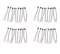 VENEKA 40pcs Electret Condenser Mic 4mm x 2mm para PC Phone Mp3 Mp4