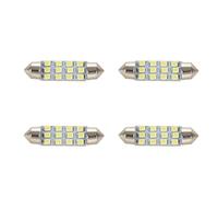 VENEKA 4piezas 42mm 12 SMD 3528 LED Del Coche Interior C5W Adorno de La Del Bulbo de La Lampara de Luz DC 12V