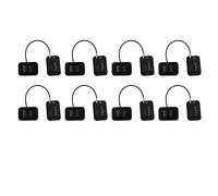 VENEKA 8 cerraduras de ventana con contraseña mejoradas, bloqueo de seguridad para niños, protección para bebés, cerradura para nevera, puerta, armario, limitador, cerraduras, color negro