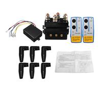 VENEKA Contactor de relé de solenoide de cabrestante 12 V 500 A + mando a distancia de cabrestante inalámbrico para cabrestante de camión ATV 5500 - 12000 Lbs (500 A)