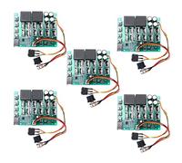 VENEKA Controlador de velocidad del motor PWM HHO RC, 5 unidades, 10-55 V, 12 V, 24 V, 36 V, 48 V, 55 V, 100 A, interruptor de control inverso con pantalla LED