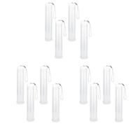 VENEKA Paquete de 12 Estuches de PláStico Extensibles para Pinceles, Tubo Portapinceles Transparente, Recipiente para LáPices de Almacenamiento