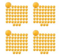 VENEKA Paquete de 200 Pelotas de Ping-Pong de Primera Calidad Pelota de Mesa de Entrenamiento Avanzado Bolas Sin Costura Duraderas Y Livianas Naranja